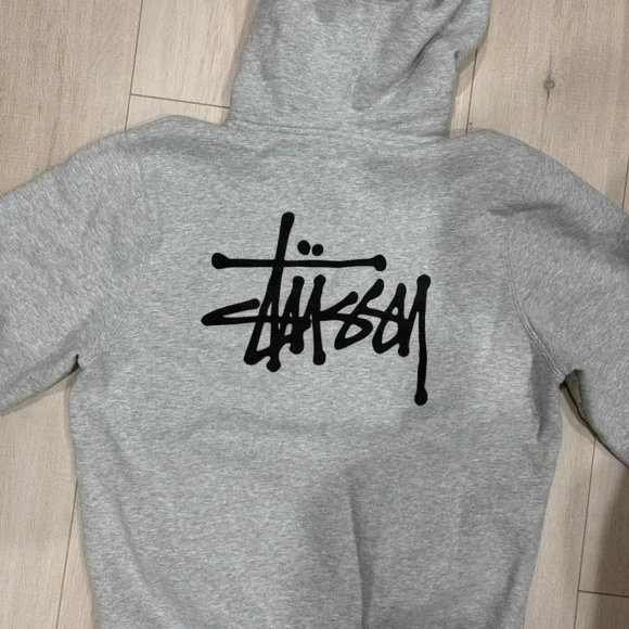 Gray Stussy Hoodie - Picture 2 of 6